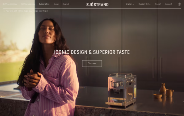 Sjostrand Coffee Web Design
