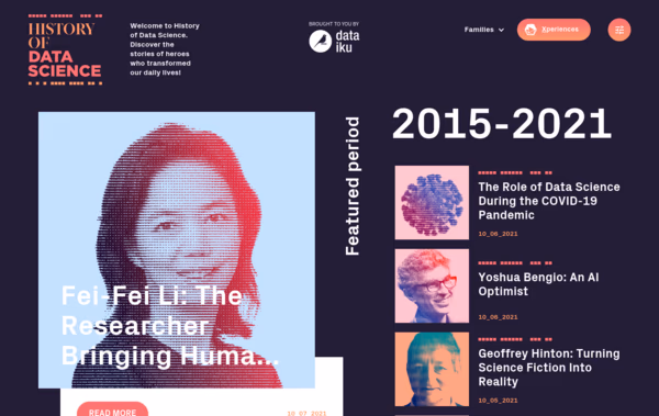 History of Data Science Web Design
