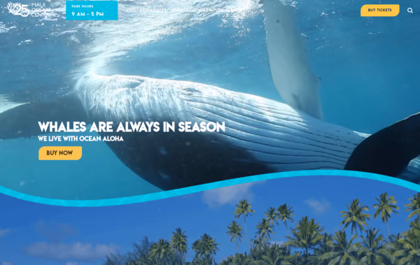 Maui Ocean Center Web Design