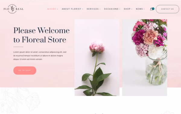 Floreal Store Web Design