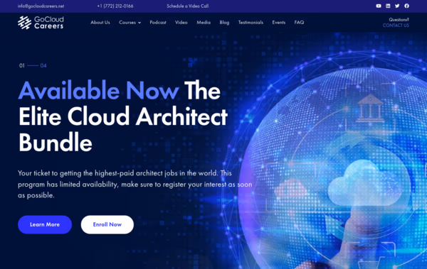 Go Cloud Careers Web Design
