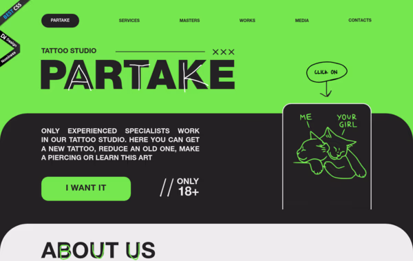 Partake Web Design