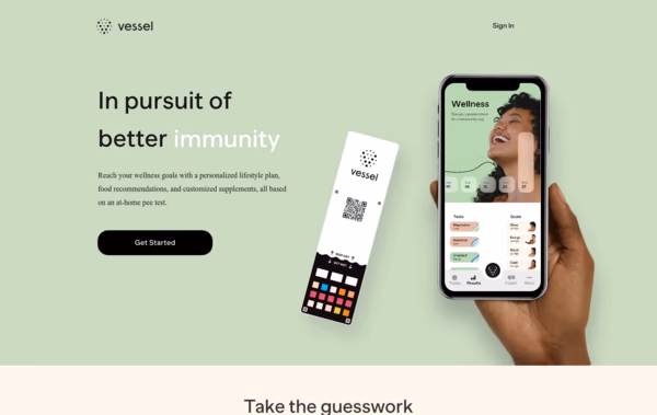 Vessel Health Web Design