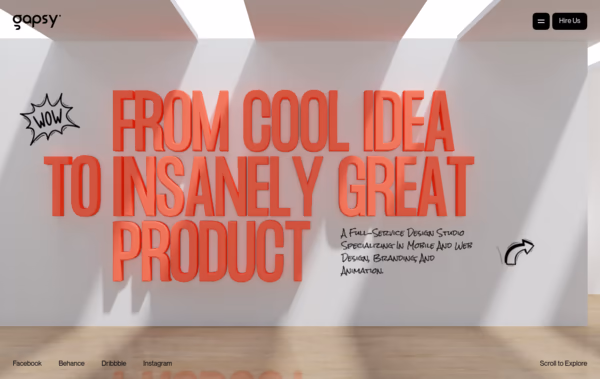 Gapsy Studio Web Design