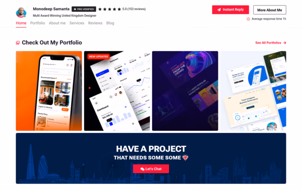 Monodeep Samanta Web Design