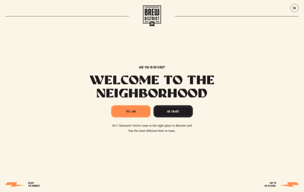 BrewDistrict24 Web Design