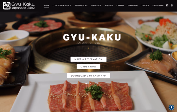 Gyu Kaku Web Design
