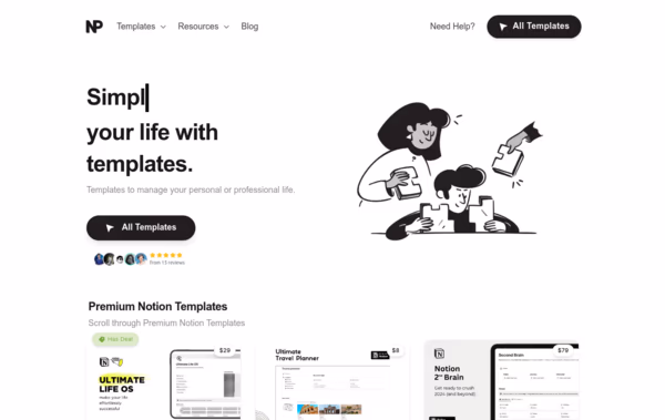 Notion Plates Web Design