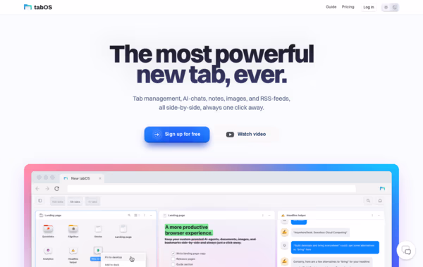 tabOS Web Design