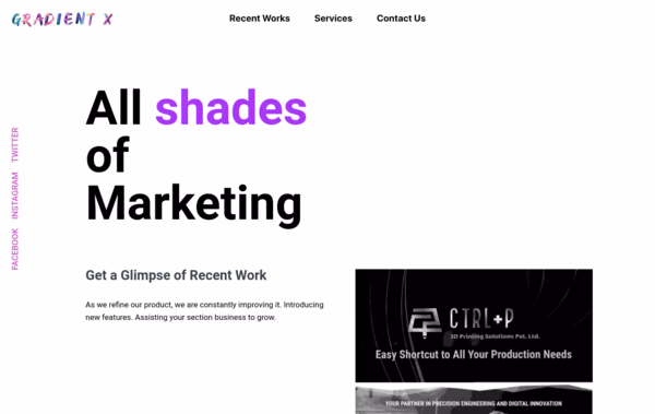 Gradient X Web Design