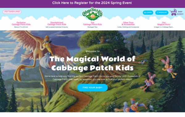 Cabbage Patch Kids Web Design