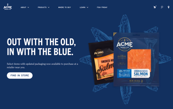 Acme Smoked Fish Web Design