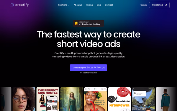 Creatify AI Web Design