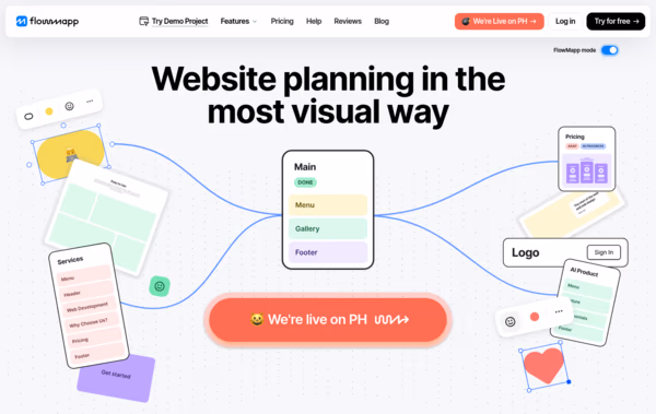FlowMapp Web Design