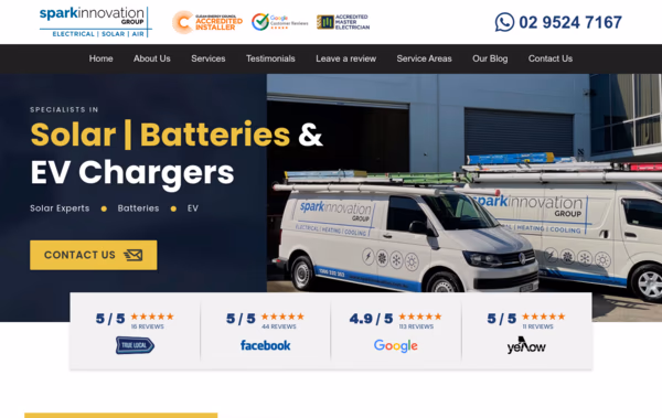 Spark Innovation Group Web Design
