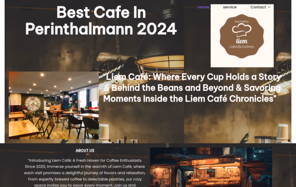 Liem Cafe Web Design