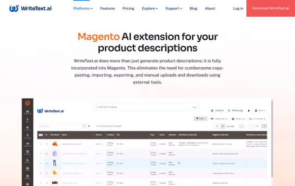 WriteText.ai Web Design