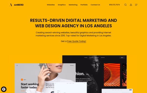 Amberd Design Studio Web Design