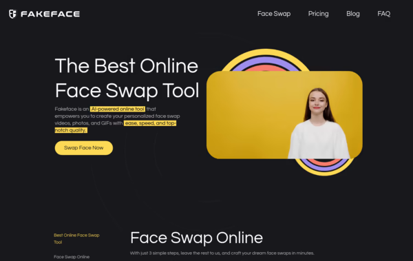 Fakeface.io Web Design