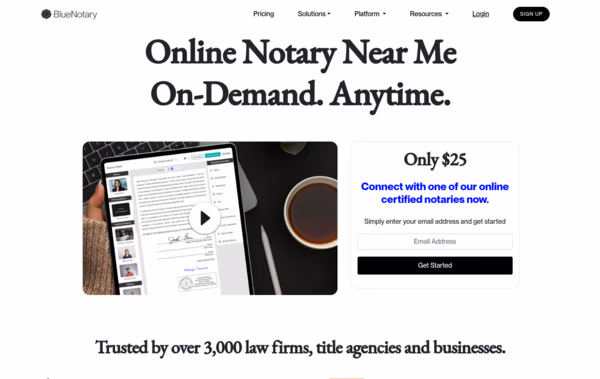Blue Notary Web Design