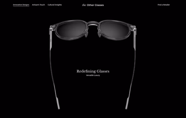 The Other Glasses Web Design