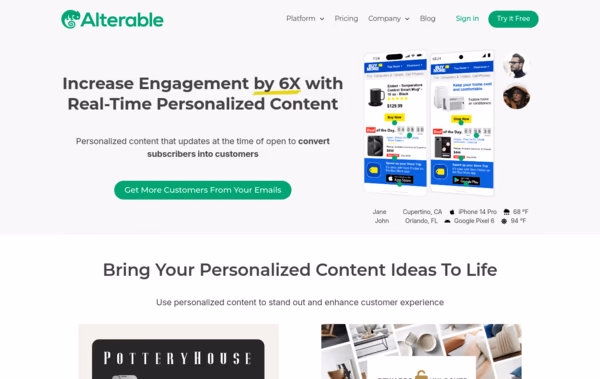 Alterable Web Design