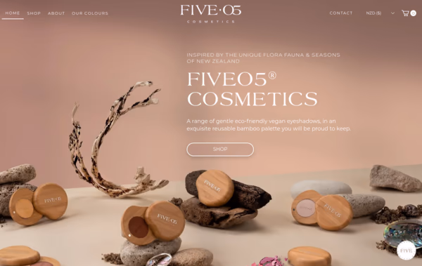 FiveO5 Cosmetics Web Design