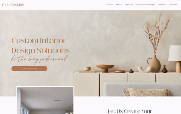 Milu Designs Web Design