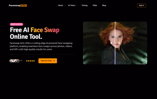 Faceswap.tech Web Design