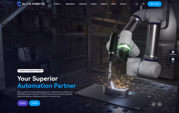 Elite Robots Web Design