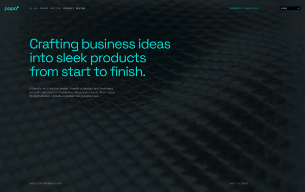 Christer Papanicolaou Web Design