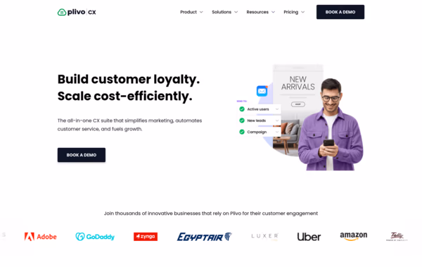 PlivoCX Engage Web Design