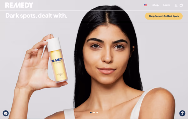 Remedy Skin Web Design