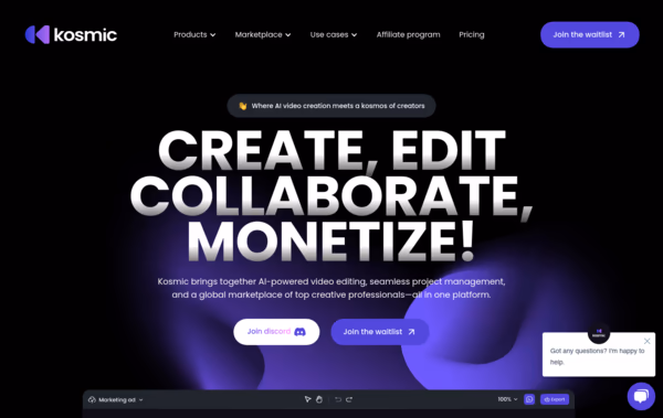 Kosmic AI Web Design