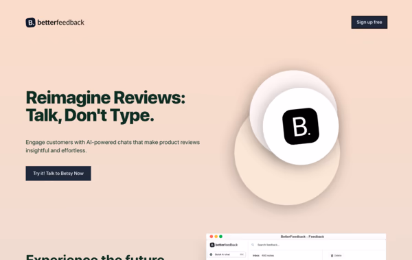 BetterFeedback Web Design