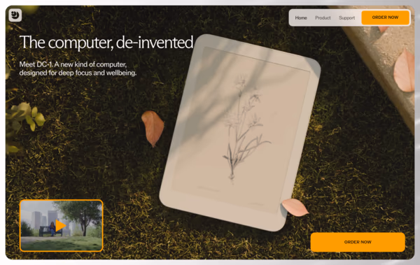 Daylight Computer DC1 Web Design