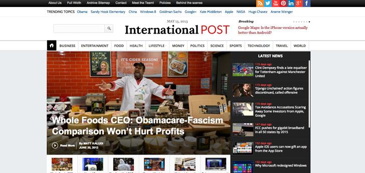 InternationalPost: WordPress magazine theme for Newspaper & Business News sites